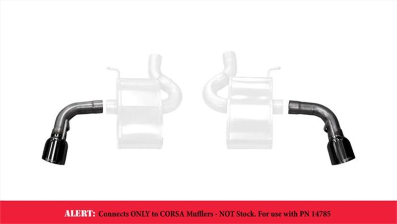 Corsa 16-17 Chevy Camaro SS 2.75in Inlet / 4.5in Outlet Black PVD Tip Kit (For Corsa Exhaust Only)
