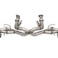 Corsa 20-22 Corvette C8 3in Valved Cat-Back 4.5in Pol Quad Tips - Fits Factory NPP Exhaust
