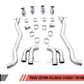 AWE Tuning 18-19 BMW M5 (F90) 4.4T AWD Axle-back Exhaust - Track Edition (Chrome Silver Tips)