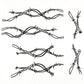 Rugged Ridge Side Decals Pair Barbed Wire 07-18 Jeep Wrangler