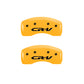 MGP 4 Caliper Covers Engraved Front Honda Engraved Rear CR-V Yellow finish black ch