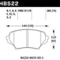 Hawk 06-11 Mazda Miata Mx-5 Front DTC-60 Race Brake Pads