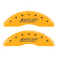 MGP 4 Caliper Covers Engraved Front & Rear Gen 5/SS Yellow finish black ch