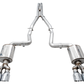 AWE Tuning 2017+ Challenger 5.7L Touring Edition Exhaust - Non-Resonated - Chrome Silver Quad Tips