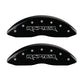 MGP 4 Caliper Covers Engraved Front & Rear Raptor Black finish silver ch