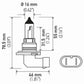Hella 9006 12V 55W Halogen Bulb