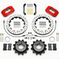 Wilwood Dynapro Radial Rear Kit 12.88in Drilled Red 2006-2007 Subaru WRX w/Lines