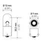 Hella Bulb 1893 12V 5W BA9s T3.25