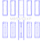 King Ford 370ci/429ci/460ci 16v OHV Crankshaft Main Bearing Set (Set of 5)