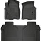 Husky Liners 19-23 Chevrolet Silverado 1500 Crew Cab WeatherBeater Blk Front & 2nd Seat Floor Liners