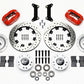 Wilwood Forged Dynalite Front Kit 12.19in Drilled Red 79-87 GM G Body