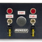 Moroso Toggle Switch Panel - Oval Track - 4in x 5in - Two On/Off Switches