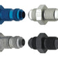 Fragola -4AN Straight Bulkhead - Black