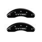 MGP 4 Caliper Covers Engraved Front & Rear I-Vtec Black Finish Silver Char 2010 Honda Civic