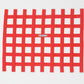 RaceQuip Red Ribbon Window Net