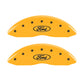 MGP 2 Caliper Covers Engraved Front Oval Logo/Ford Yellow Finish Blk Char 1998 Ford E-150