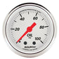 AutoMeter Gauge Oil Press 2-1/16in. 100PSI Mech Arctic White