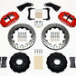 Wilwood Narrow Superlite 6R Front Hat Kit 13.06in Drill Red 65-82 Corvette C2/C3