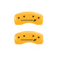 MGP 4 Caliper Covers Engraved F & R w/ Stripes/Dodge Yellow Finish Black Char 2005 Dodge Neon