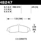 Hawk 97-13 Chevy Corvette Performance HT-10 Compound Front Brake Pads