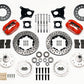 Wilwood Forged Dynalite Front Kit 11.00in Drill-Red AMC 71-76 OE Disc w/o Bendix Brakes