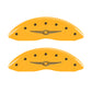 MGP 4 Caliper Covers Engraved F & R Style 1/Chrysler Wing Yellow Finish Black Char 2005 Chrysler 300