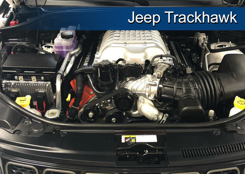 J&L 15-22 Dodge Hellcat/Demon 6.2L Hemi Passenger Side Oil Separator 3.0 - Black Anodized