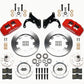 Wilwood Dynapro 6 Front Hub Kit 12.19in Red 69-70 Impala Drum/Disc 69-82 Vette