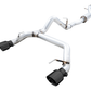 AWE Tuning 2021+ Ford Bronco 0FG Dual Rear Exit Exhaust w/Diamond Black Tips & Bash Guard