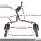 AWE Tuning Audi B8 A4 Touring Edition Exhaust - Dual Outlet Diamond Black Tips