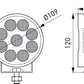 Hella ValueFit LED Work Light TR3000 LED MV CR LT