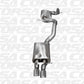 Corsa 06-10 Volkswagen GLI Mk5 Black Touring 3.0in Cat-Back Single Rear Exitn Black Pro-Series Tips