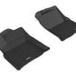 3D MAXpider 2016-2017 Toyota Tacoma Access Cab/Double Cab Kagu 1st Row Floormat - Black