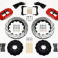 Wilwood Narrow Superlite 6R Front Hat Kit 14.00in Drill Red 65-82 Corvette C2/C3