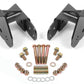 BMR 64-72 Chevy Chevelle Rear Control Arm Relocation Brackets - Black Hammertone