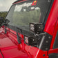 Rugged Ridge 97-06 Jeep Wrangler TJ Textured Black Dual A-Pillar Light Mount