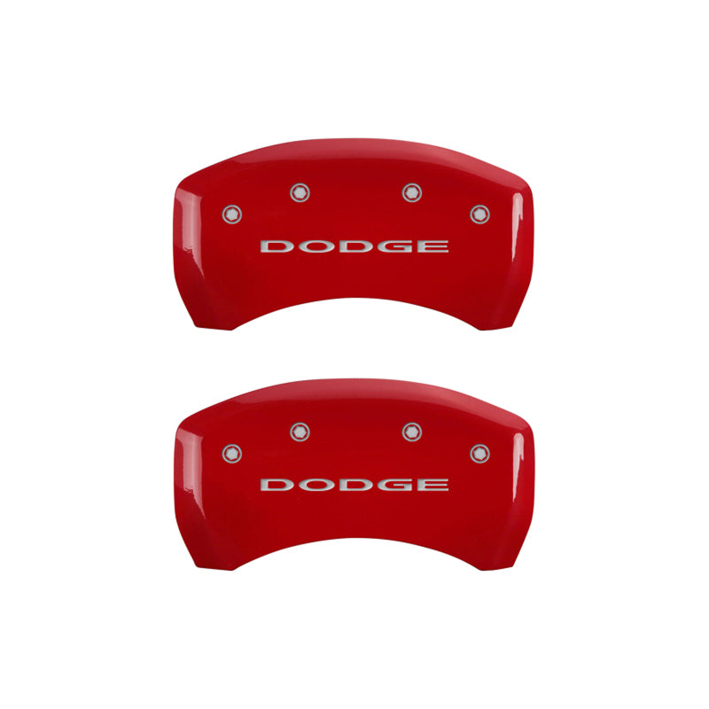 MGP 4 Caliper Covers Engraved Front & Rear With out stripes/Dodge Yellow finish black ch