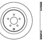 StopTech 09 Infiniti FX50 SportStop Slotted & Drilled Rear Left Rotor
