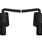 Gibson 15-18 Ford Explorer Base 3.5L 2.25in Axle-Back Dual Exhaust - Black Elite