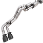 AWE 16-22 Toyota Tacoma 0FG Catback Exhaust w/ BashGuard - Dual Diamond Black Tips