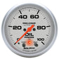 Autometer Ultra-Lite 66.7mm Oil Press 2 5/8in 100PSI Digital Stepper Motor w/ Peak & Warning Light