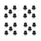 Ford Racing M12 x 1.5 Black Lug Nut - Set of 20