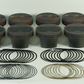 Mahle MS Piston Set SBC 408ci 4.165in Bore 3.75in Stroke 6.0in Rod .927 Pin 11cc 14.5 CR Set of 8