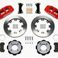 Wilwood Dynapro 6 Front Hat Kit 12.19in Red 2011 Fiesta