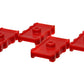 Energy Suspension 73-78 Chrysler Red Leaf Spring Isolator Set w/ Ribbed Sides