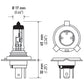 Hella H4 12V 130/90W Halogen Headlight Bulb - Universal