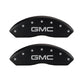 MGP 4 Caliper Covers Engraved Front & Rear GMC Red finish silver ch