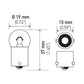 Hella Bulb 5637 24V 10W BA15s B6