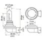 Hella Optilux H9 12V/100W XB Xenon White Bulb (pair)