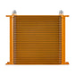 Mishimoto Universal 34 Row Oil Cooler - Gold